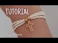 PULSERA DE TIRAS HILO Y CHAQUIRAS ✝️ TUTORIAL