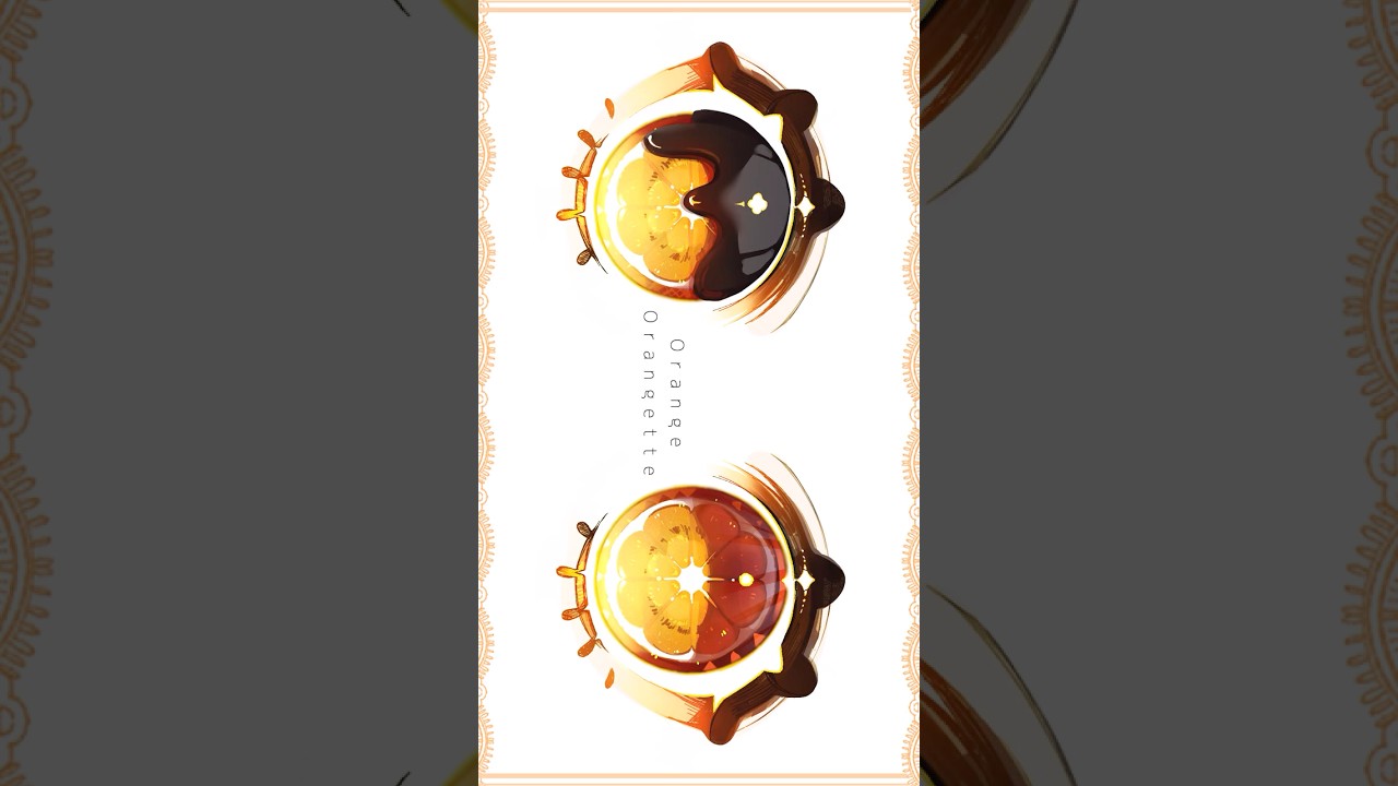 オランジェット目イキング👀 #shorts #イラスト #イラストメイキング