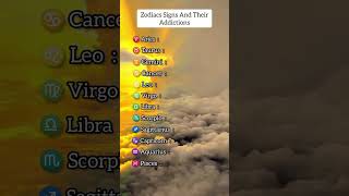 Zodiac signs and their addictions