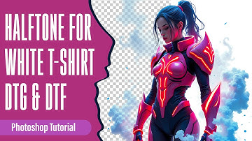 Master Halftone for White T Shirt DTG & DTF Printing! Photoshop Tips
