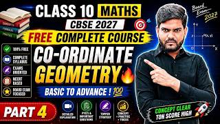 Class 10 Maths Chapter 7 | Co-ordinate Geometry Part 4 | Basic to Advanced | FREE Complete Course |