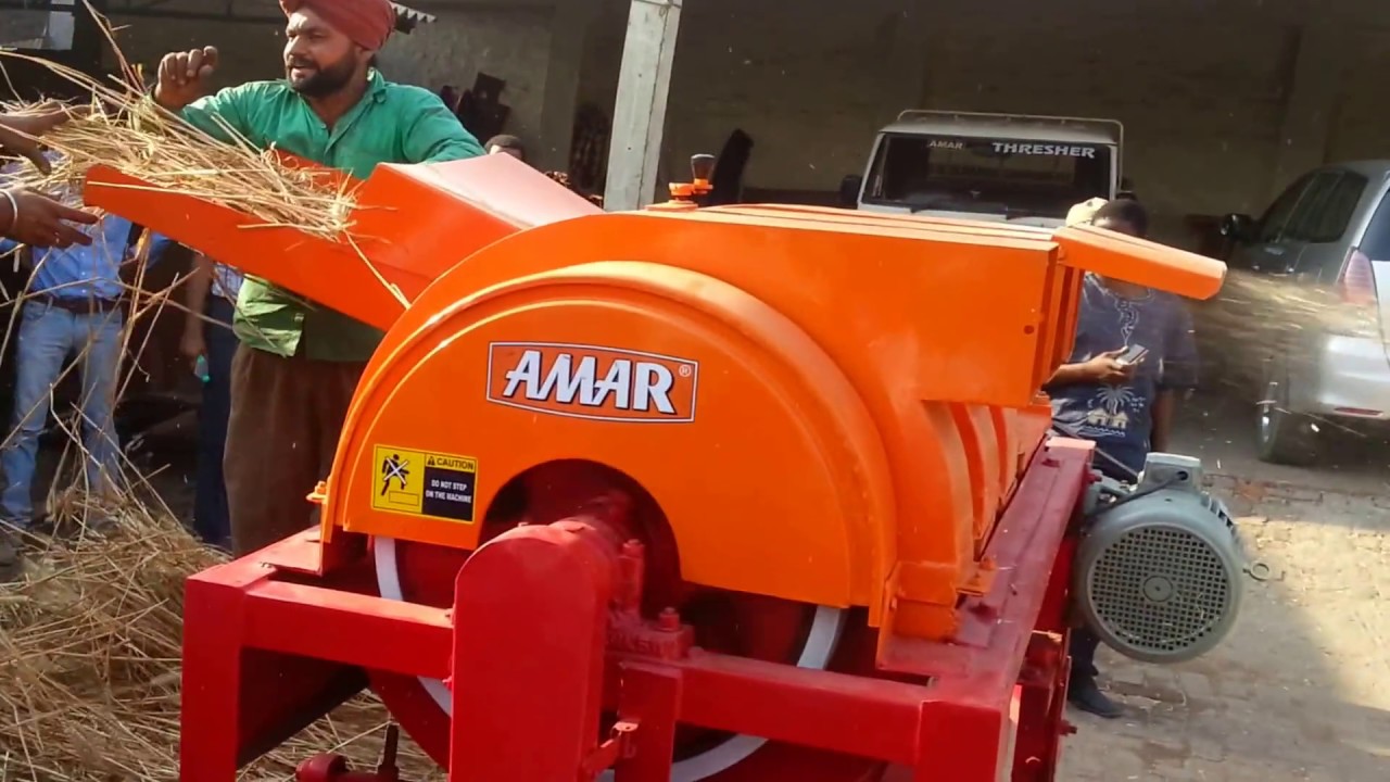 Amar Multicrop Thresher Working on Electric Motor