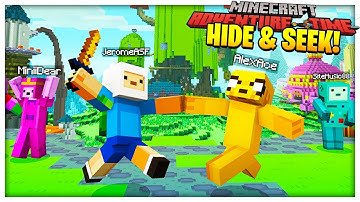 THE MOST REALISTIC CARTOON MINIGAME? - MINECRAFT ADVENTURE TIME MOD HIDE AND SEEK | JeromeASF