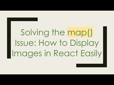 Solving the map()