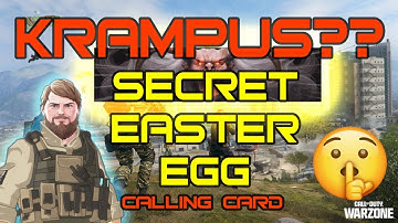 How to UNLOCK SECRET KRAMPUS easter EGG calling card in Call of Duty MW3 Warzone Urzikstan