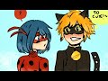 Mari and Chat Noir watching anime together | Miraculous Ladybug Comic Dub
