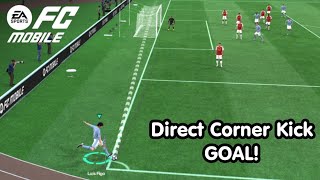 I Scored Directly from a Corner in FC MOBILE😱🔥