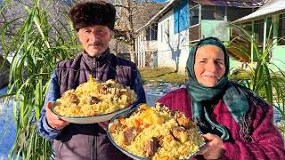 Snow has fallen, it's time to Cook Delicious Uzbek pilaf for the whole Family