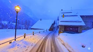 Scenic Silent Drive❄️ Road Trip sulle Alpi francesi | Vallée de la Clarée [4K 60fps ASMR • ] screenshot 5