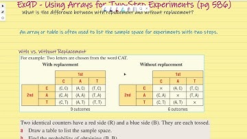 Ex9D  Using Arrays for Two Step Experiments