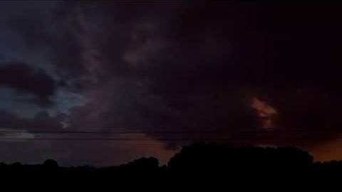 Short Time-Lapse Of Approaching Thunderstorm June 25, 2015