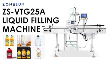 How To Use ZS-VTG25A Low Viscous Liquid  Filling Machine