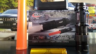 Lanterna de Led Recarregável - CREE Q5 - D03 screenshot 3