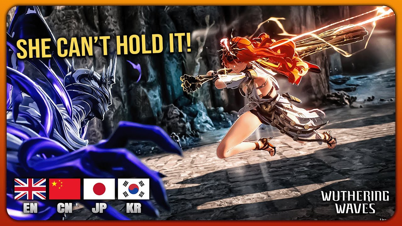 She Can’t Hold It Back… Abby Nearly Collapses | Wuthering Waves Dub (EN/CN/JP/KR) 4K