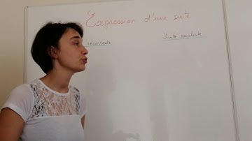 Comment différencier une suite récurrente d