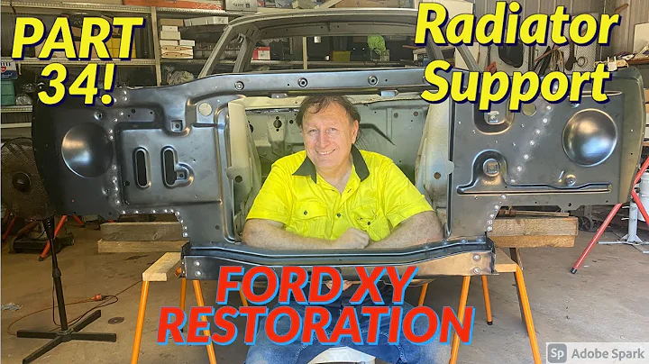 Ford Falcon 500 XY Ute Restoration Part 34 - Radiator support changed