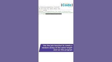 Random Password Generator Using Python | How To Create Password Generator | #Shorts | SimpliCode