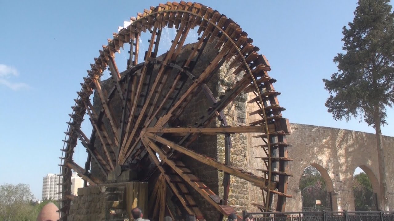 Waterwheel Norias of Hama نواعير حماة in Syria سوريا‎