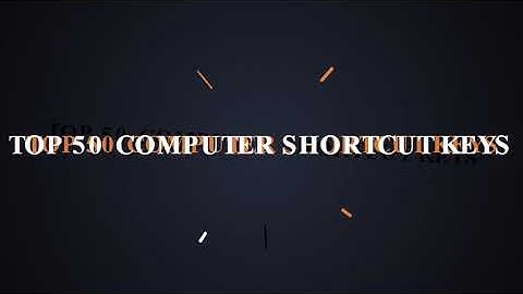TOP 50 COMPUTER SHORTCUT KEYS UNDER 5 MIN!!!⭐⭐