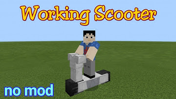 Working Scooter in Minecraft PE (Command Block Creation) Download map {no mod or addon}