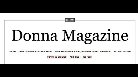 Donna Magazine Website Navigation Video