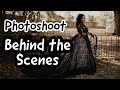 Behind the scenes of a black wedding dress photoshoot  spooky styled shoot