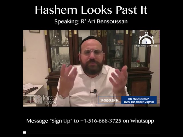 Hashemi Looks Past It - R' Ari Bensoussan