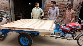 How to Make Loader Rickshaw Trolley for Motorbike