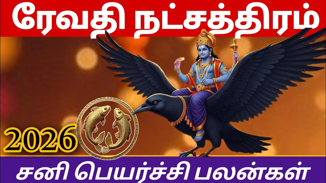 ரேவதி நட்சத்திரம் 2026 சனி பெயர்ச்சி | மீனம் ராசி | Revathi Natchathiram | pieces | astrology 