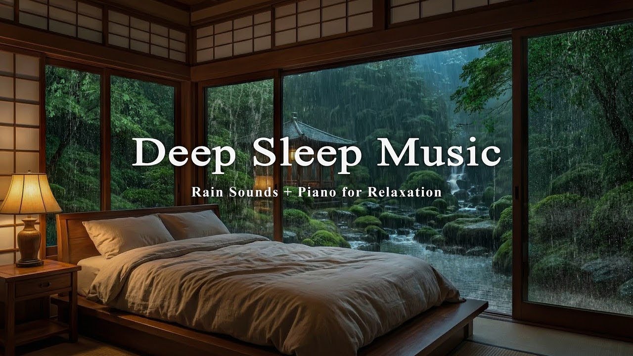 Relaxing Sleep Music + Insomnia 🎶 Rain Sounds for Stress Relief ...