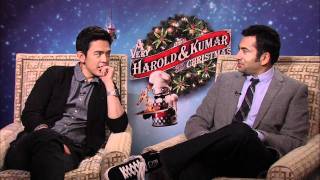HAROLD AND KUMAR 3D CHRISTMAS: John Cho and Kal Penn Interview | ScreenSlam