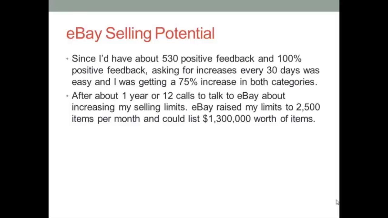 How to Increase eBay Selling Limits YouTube