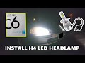 8 easy steps to install C6 H4 LED headlamp bulb | Tutorial cara pasang C6 H4 LED