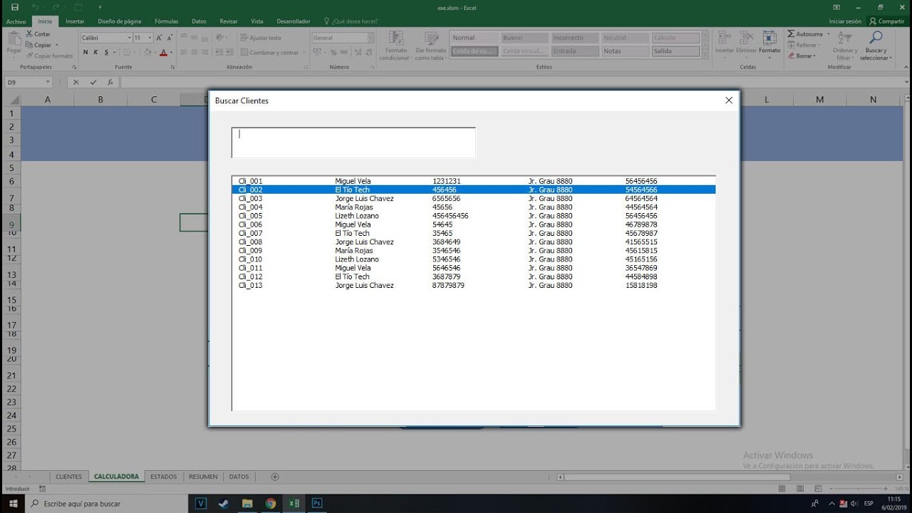 Formulario de busqueda inteligente en Excel con VBA 2025