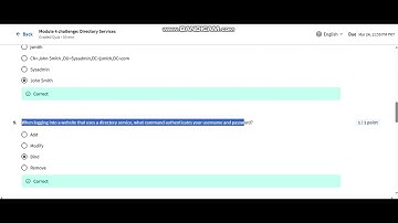 Module 4 challenge: Directory Services