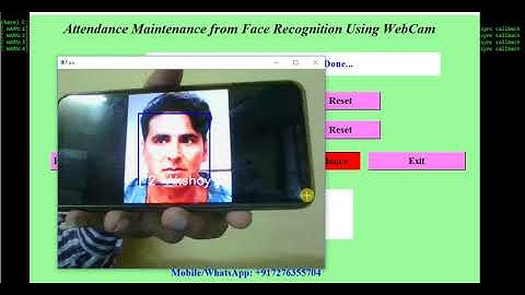 Face Recognition Based ATTENDANCE MAINTENANCE Using PYTHON Project Source Code