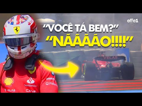 O RÁDIO E A REAÇÃO DE LECLERC APÓS BATER SOZINHO NA LIDERANÇA DO GP DA FRANÇA