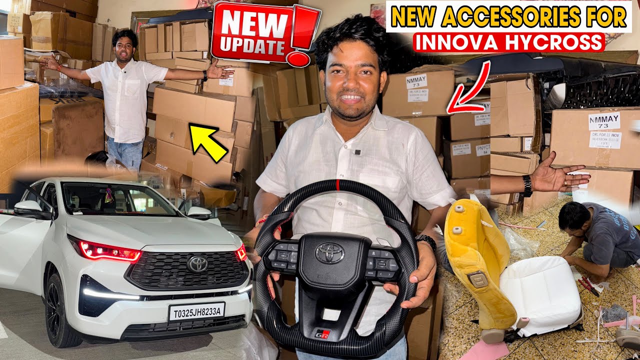 Finally!!🤩 New Accessories For Innova Hycross| Innova Hycross Modification Karol Bagh✅