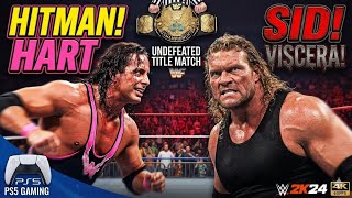 Sycho Sid vs Bret Hart - WWF Championship PS5 Gameplay! (4K 60FPS)