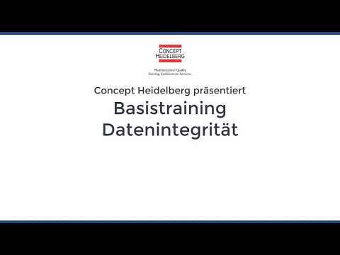Online Basistraining 'Datenintegrität