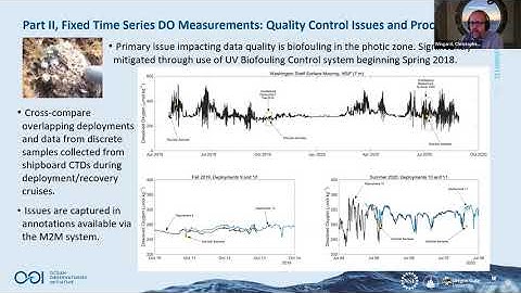 Part 2 Coastal Endurance Array Dissolved Oxygen Webinar: Fixed Time-Series Measurement