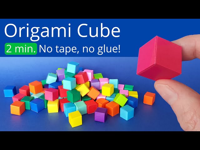 Magic Folding Cube Paper, Cube Craft Paper Toys