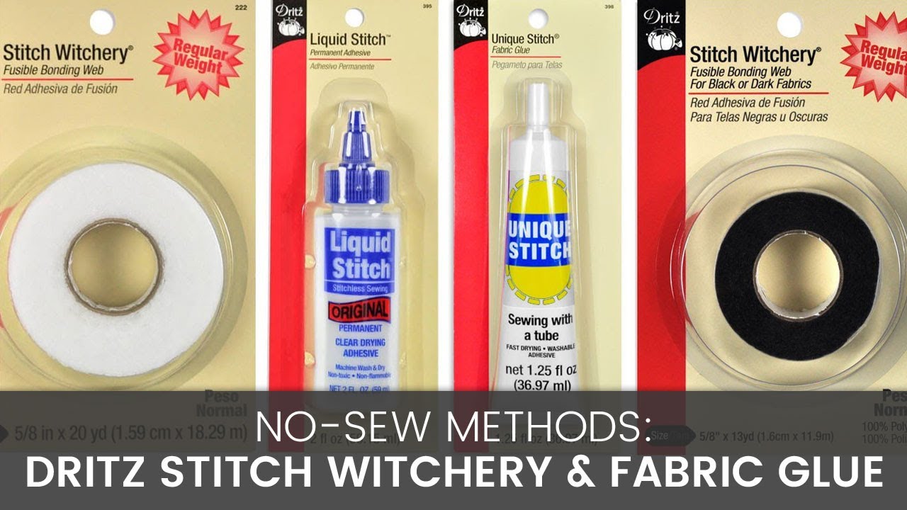 No Sew Methods: Comparing Stitch Witchery & Fabric Glue 