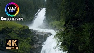 Waterfall Screensaver - Krimml Waterfalls - 10 Hours - 4K - Oled Safe - No Burn-In