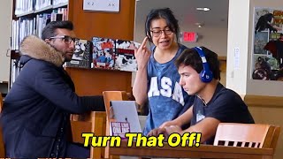 Blasting INAPPROPRIATE Songs In The Library Prank!