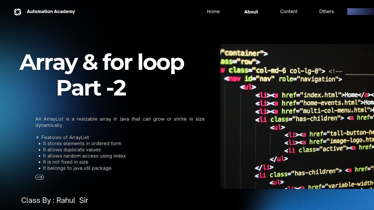 Array and for loop P-2 - YouTube
