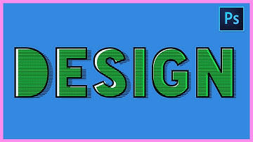 [ Text Effect ] How to Create a Hatched Drop Shadow in Photoshop