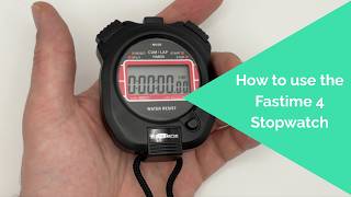 How To Use The Fastime 4 Stopwatch Instruction Video