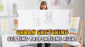Learn Minimalist Urban Sketching - How to Get Your Proportions Correct | Sketchy Brett