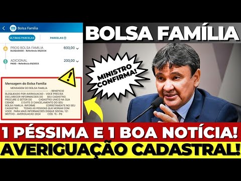 🚫BOLSA FAMÍLIA BLOQUEADO por AVERIGUAÇÃO em ABRIL: COMO VOLTAR A RECEBER BENEFÍCIO? MENSAGEM no APP